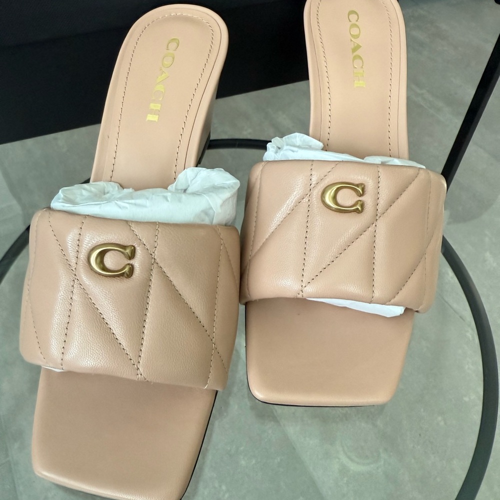 NWB Coach Emma Quilted Wedge - Picture 5 of 12